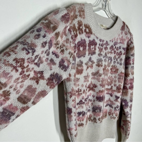 LoveShackFancy Sz S Wool Alpaca Kirsten Pullover Sweater Crew Neck Womens - Picture 5 of 11